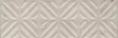 Kerama marazzi Бордюр Карму бежевый матовый обрезной 30x9,6x1