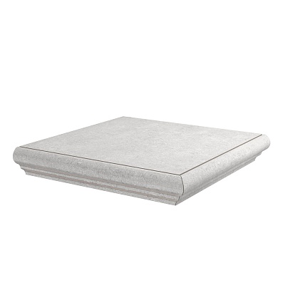 Kerama marazzi Ступень угловая Коллиано серый светлый матовый 30x30x0,8
