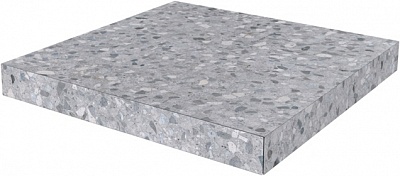 Kerama marazzi SG632600R\GCA Ступень угловая клееная Терраццо серый 33х33