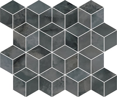 Kerama marazzi T017\14024 Декор Джардини серый тёмный мозаичный 37,5х45