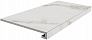 Kerama marazzi Ступень клеёная Монте Тиберио серый светлый матовый 33x80x0,9