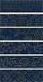 Kerama marazzi AD\B333\6x\2914 Панно Кампьелло синий 51x28,5 (6 частей)