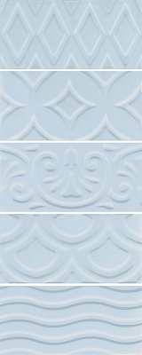 Kerama marazzi 16015 Плитка Авеллино голубой структура mix 7,4х15