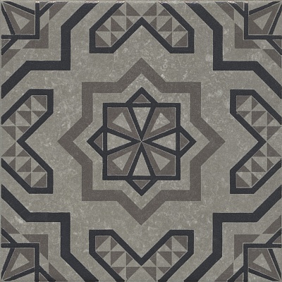 Kerama marazzi Декор Касабланка серый матовый 20x20x0,8