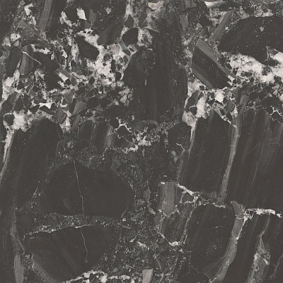 Kerama marazzi Керамогранит Риальто чёрный матовый обрезной 80x80x0,9