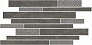 Kerama marazzi SBM011\SG4585 Декор Ламелла серый тёмный мозаичный 25х50,2