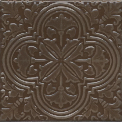 Kerama marazzi Декор Фес коричневый глянцевый 15x15x0,77