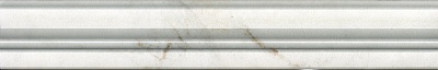 Kerama marazzi Бордюр Серенада белый глянцевый обрезной 30x5x1,9