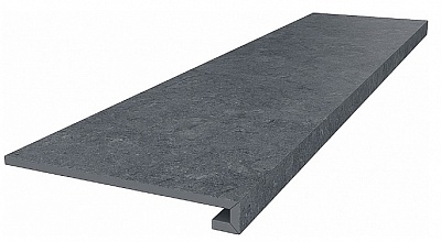 Kerama marazzi Ступень клееная Роверелла серый темный 33x119,5x0,9