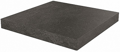 Kerama marazzi Ступень угловая клееная Про Стоун черный 33x33x0,9