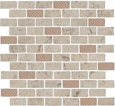 Kerama marazzi Декор Про Лаймстоун Антика 3 мозаичный бежевый матовый 32x30x0,9