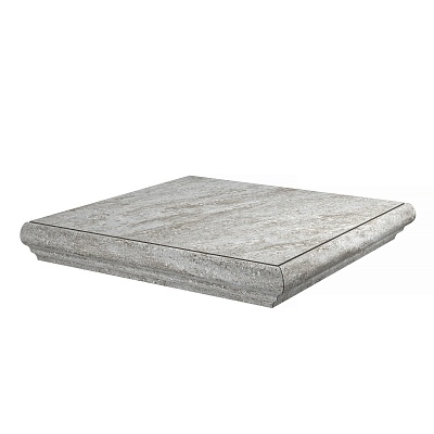 Kerama marazzi Ступень угловая Терраса серый левая 30x30x0,8