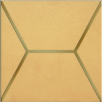 Kerama marazzi OP\B181\17064 Декор Витраж жёлтый 15х15