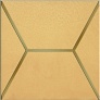 Kerama marazzi OP\B181\17064 Декор Витраж жёлтый 15х15