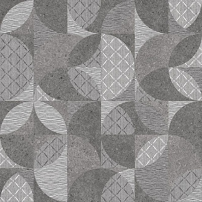 Kerama marazzi Керамогранит Фондамента тёмный декорированный обрезной 60x60x0,9