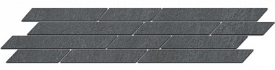 Kerama marazzi SG144\005 Бордюр Гренель серый тёмный мозаичный 9,8х46,5