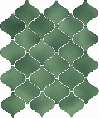 Kerama marazzi 65008 Плитка Арабески Майолика зелёный 26х30