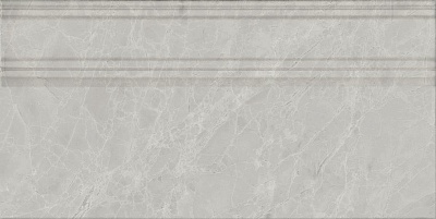 Kerama marazzi Плинтус Риальто серый светлый глянцевый обрезной 20x40x1,6