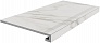 Kerama marazzi Ступень клеёная Монте Тиберио серый светлый лаппатированный 33x80x0,9