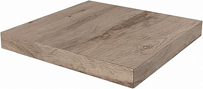 Kerama marazzi Ступень угловая клееная левая Про Вуд бежевый темный 33x33x0,9