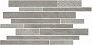 Kerama marazzi SBM010\SG4584 Декор Ламелла серый мозаичный 25х50,2