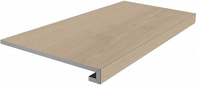 Kerama marazzi Ступень Альберони бежевый светлый матовый обрезной 33x60x0,9