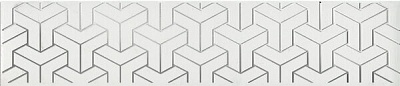 Kerama marazzi AD\A569\6397 Бордюр Ломбардиа белый 5,4х25