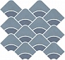 Kerama marazzi Декор Таделакт наборный синий светлый, синий матовый обрезной 30x28x0,9