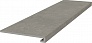Kerama marazzi Ступень фронтальная клееная Касабланка HP серый матовый обрезной 33x119,5x0,9