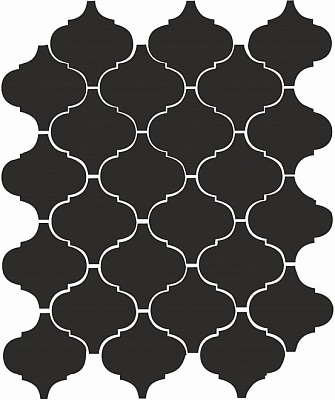 Kerama marazzi 65001 Плитка Арабески глянцевый чёрный 26х30