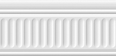 Kerama marazzi 19048\3F Бордюр Бланше белый структурированный 9,9х20