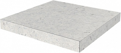 Kerama marazzi Ступень угловая клееная Терраццо серый светлый 33x33x0,9