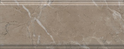 Kerama marazzi Бордюр Серенада бежевый тёмный глянцевый обрезной 30x12x1,3
