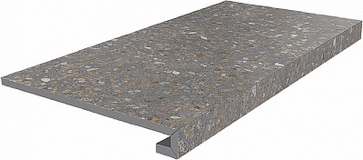 Kerama marazzi Ступень клееная Терраццо коричневый 33x60x0,9