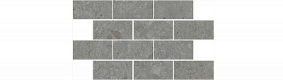 Kerama marazzi Декор Чеппо ди Гре мозаичный серый тёмный матовый обрезной 34,6x20x0,9