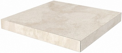 Kerama marazzi Ступень угловая клееная Роверелла бежевый светлый 33x33x0,9
