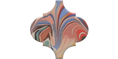 Kerama marazzi Декор Арабески Венеция красный матовый 6,5x6,5x0,69