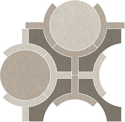 Kerama marazzi Декор Джиминьяно 2 наборный матовый 48x49,5x0,9