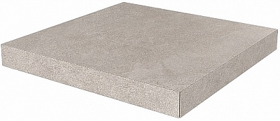 Kerama marazzi Ступень угловая клееная Про Стоун серый светлый 33x33x0,9