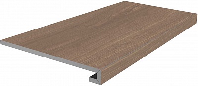 Kerama marazzi Ступень Альберони коричневый матовый обрезной 33x60x0,9