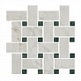 Kerama marazzi Декор Серенада мозаичный белый лаппатированный 32x32x0,9