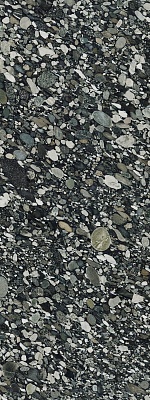 Kerama marazzi Керамогранит Surface Laboratory/Мариначе черный лаппатированный обрезной 119,5x320x1,1