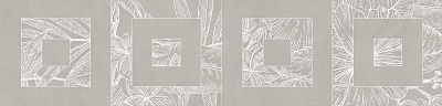 Kerama marazzi Бордюр Таделакт серый матовый обрезной 60x14,5x0,9