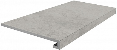 Kerama marazzi Ступень клеёная Риальто серый светлый матовый 33x80x0,9